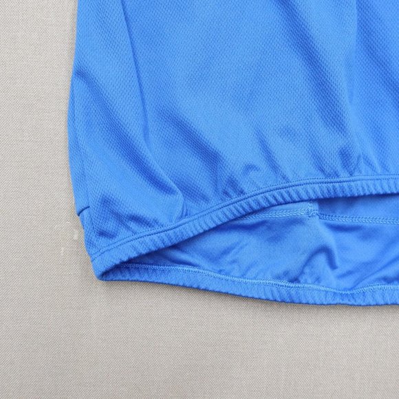 Aero Tech Designs 1/2 Zip Blue Leisure Bike Cycling Jersey Sz XL 3 Back Pockets - Picture 4 of 8